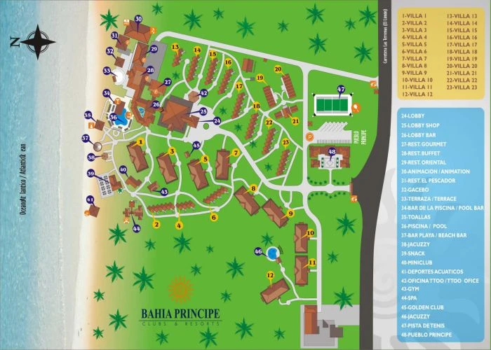 Map Bahia Principe Grand El Portillo